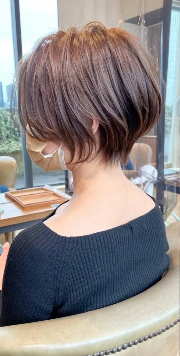 ショート カラー カット ヘアカラー トリートメント 《6月限定🉐価格》 /ショート特化/荒砂のヘアスタイル