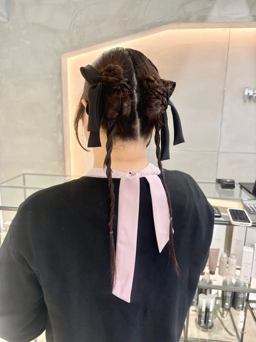 ヘアアレンジ ヘアセット 🎀ヘアセット透明感 /REINA🎀のヘアスタイル