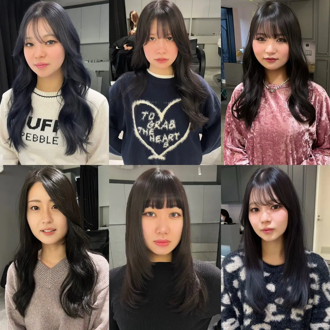 カラー 黒髪 ブルーカラー ブルーブラック ダークグレー ダークグレージュ 髪のお医者さん南船場 ARCHEゆうまのヘアスタイル