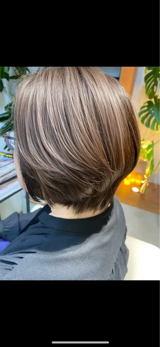 ショート カット ヘアカラー トリートメント ヘッドスパ メルクヘアー 中澤のヘアスタイル