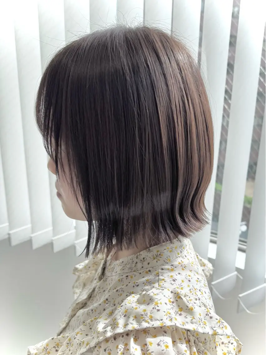 ミディアム 切りっぱなしボブ ボブ Nene /Roverのヘアスタイル