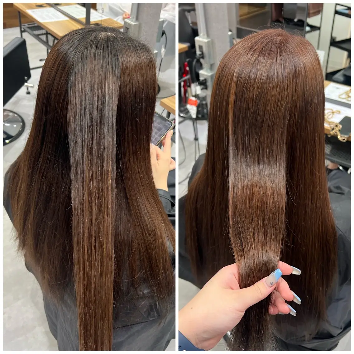 ロング カラー ベージュカラー ブリーチ 透明感カラー ショート/ウルフ カットモデル募集のヘアスタイル