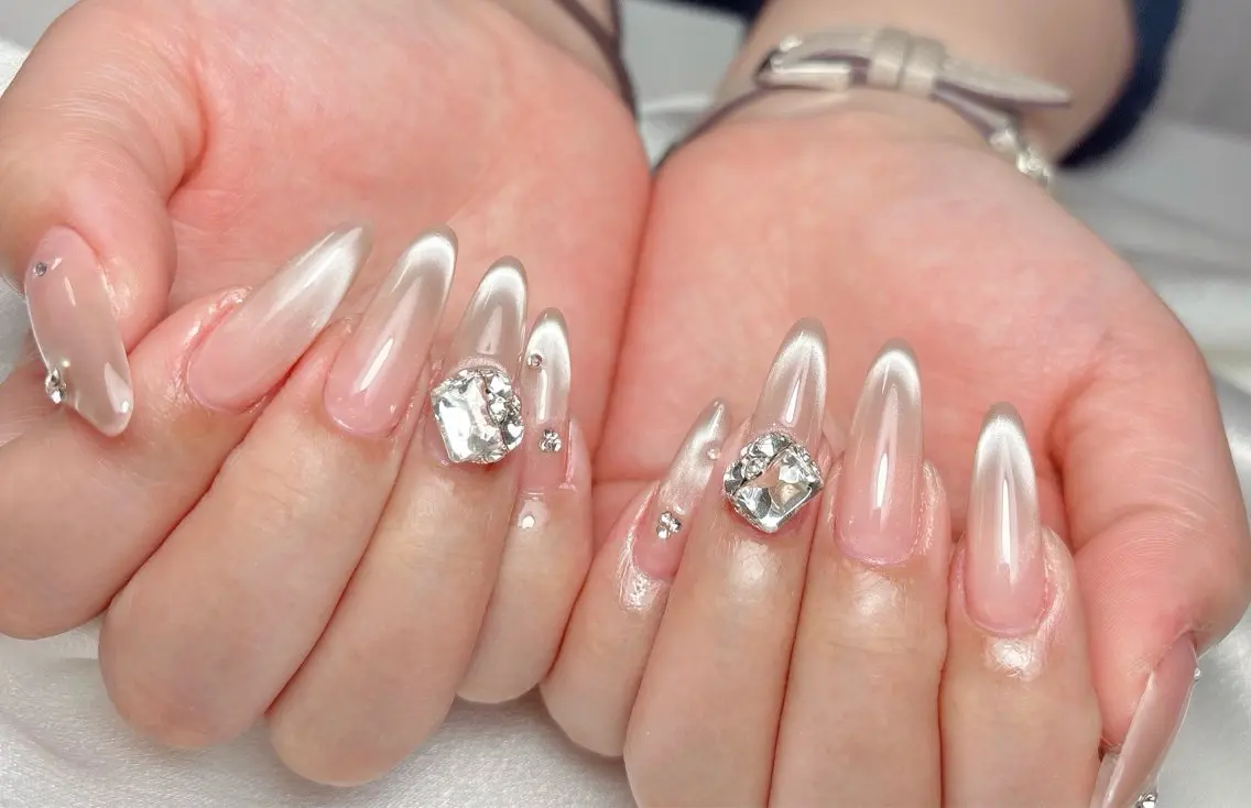 ネイル ハンドネイル Aura Nail 長さだし/パラジェルのネイルデザイン