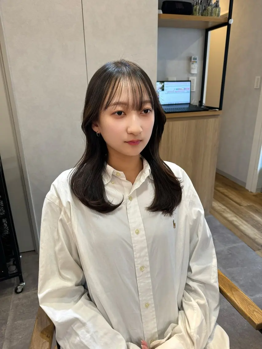 セミロング 髪質改善 似合わせカット 縮毛矯正 トリートメント 吉祥寺プルエクステ 🌟Hiraiのヘアスタイル