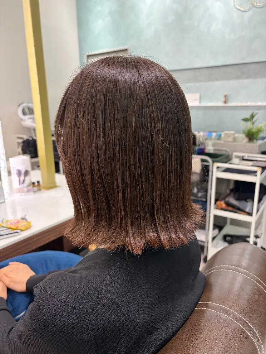 ミディアム ボブ 外ハネヘア ＊ボブモデル＊ 清水菜穂香のヘアスタイル