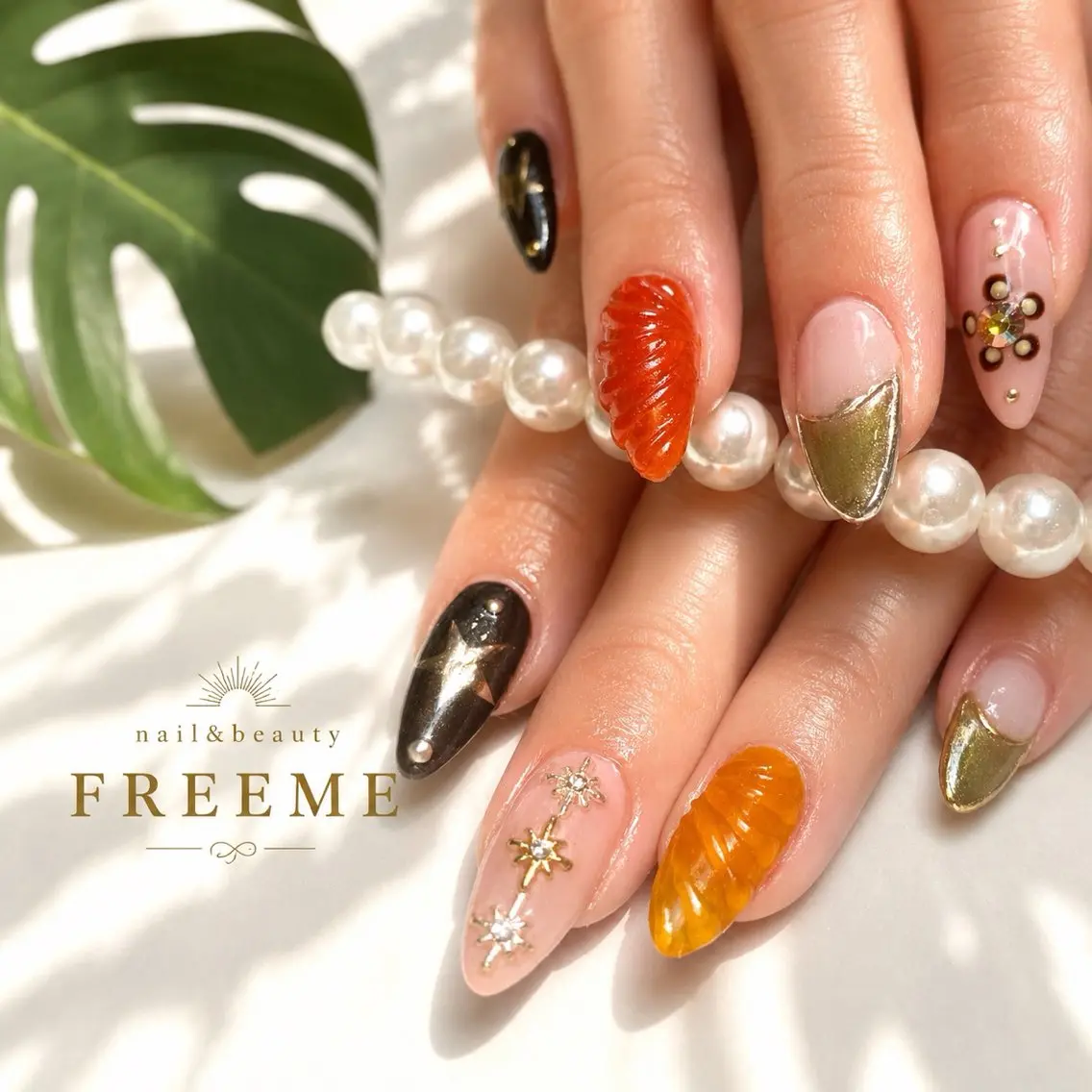 ネイル ハンドネイル 🌿FREEME 🗽アビ🌿のネイルデザイン