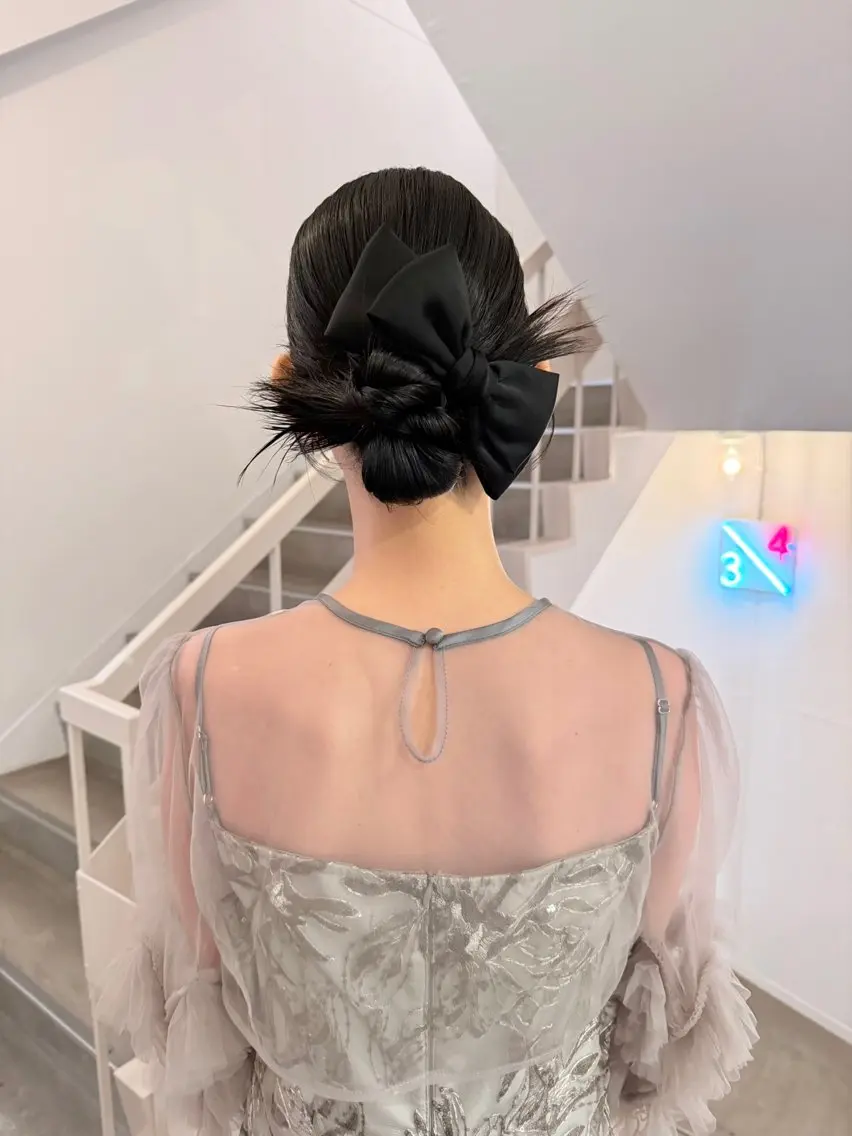 ロング ヘアアレンジ ヘアセット 谷川 未来のヘアスタイル