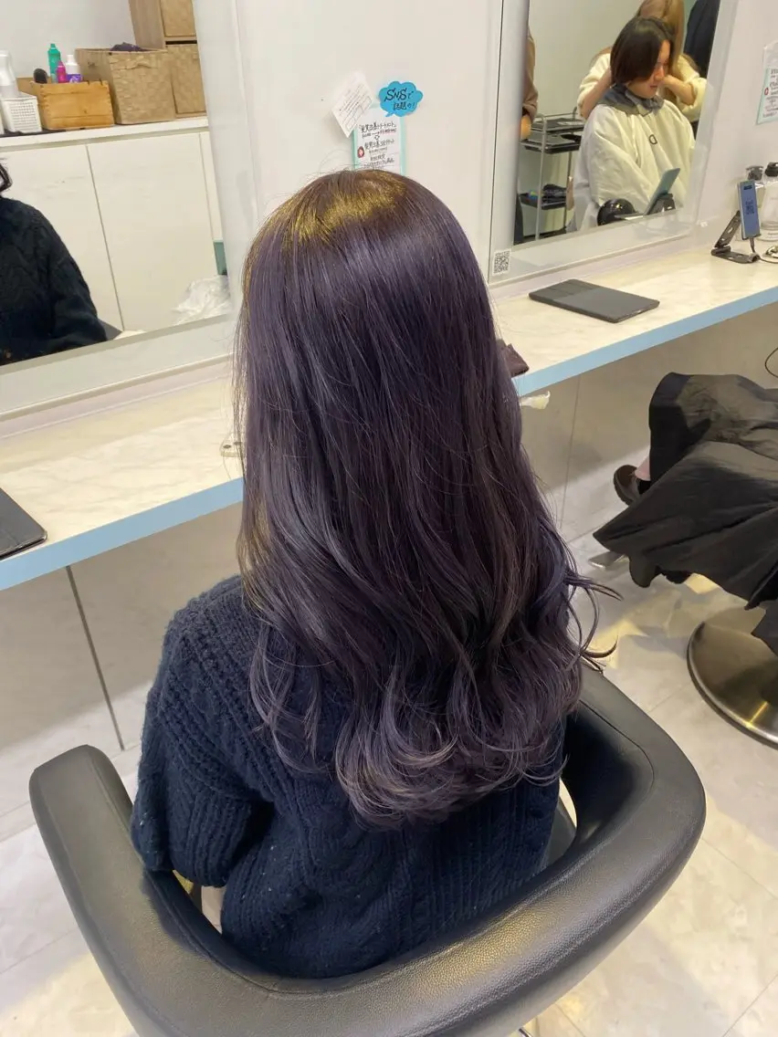 ロング ヘアカラー トリートメント 🤎モテ髪&透明感 ミルクティー🥣🤎のヘアスタイル
