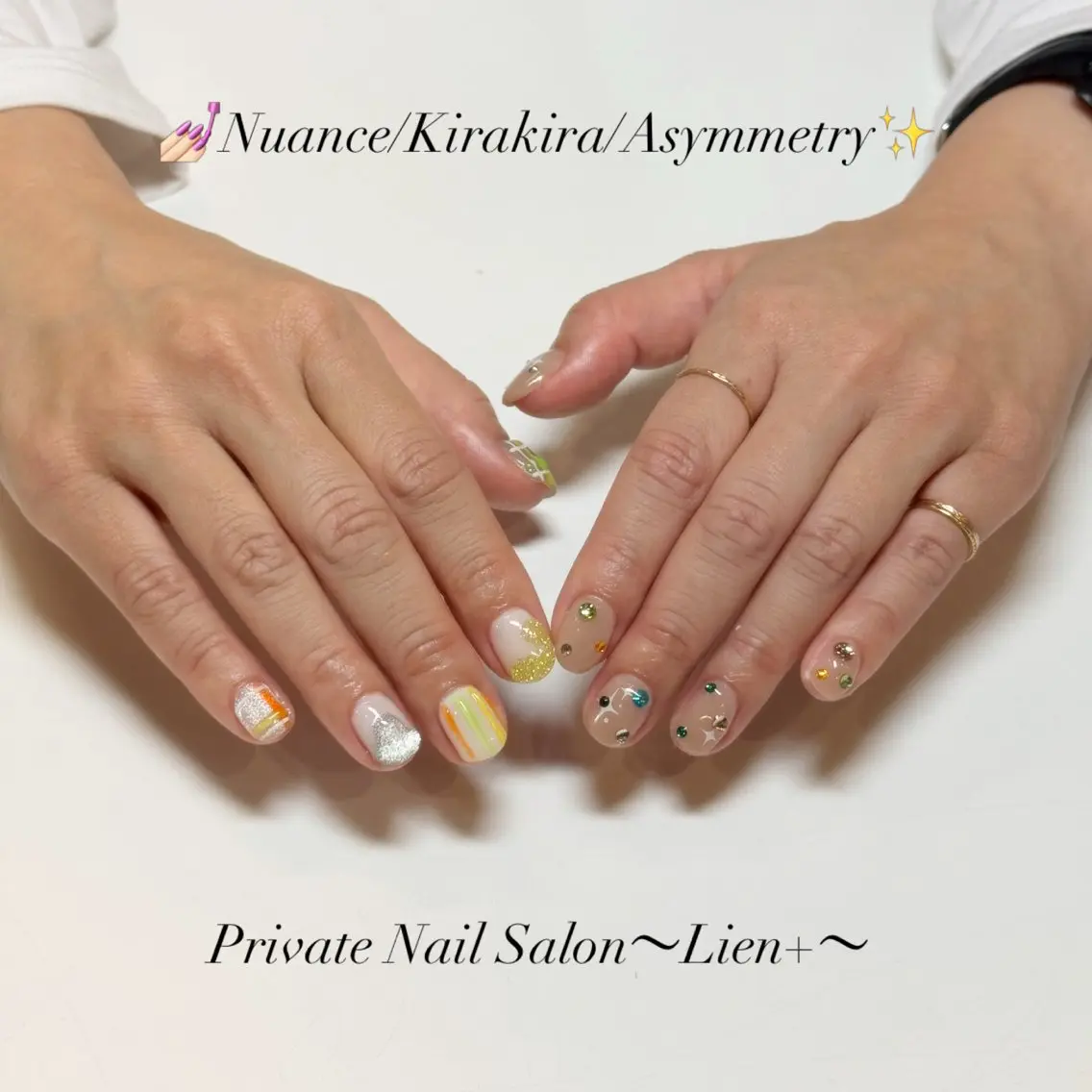 ネイル ハンドネイル Lien+. KANA.神戸市北区のネイルデザイン