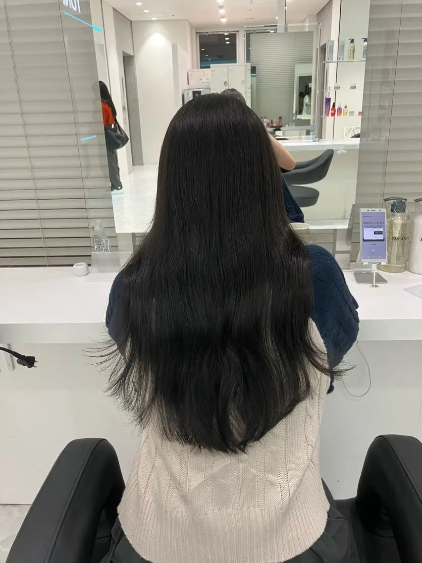 ロング カラー ヘアアレンジ 💓色落ちまで綺麗な 垢抜けカラー💓のヘアスタイル