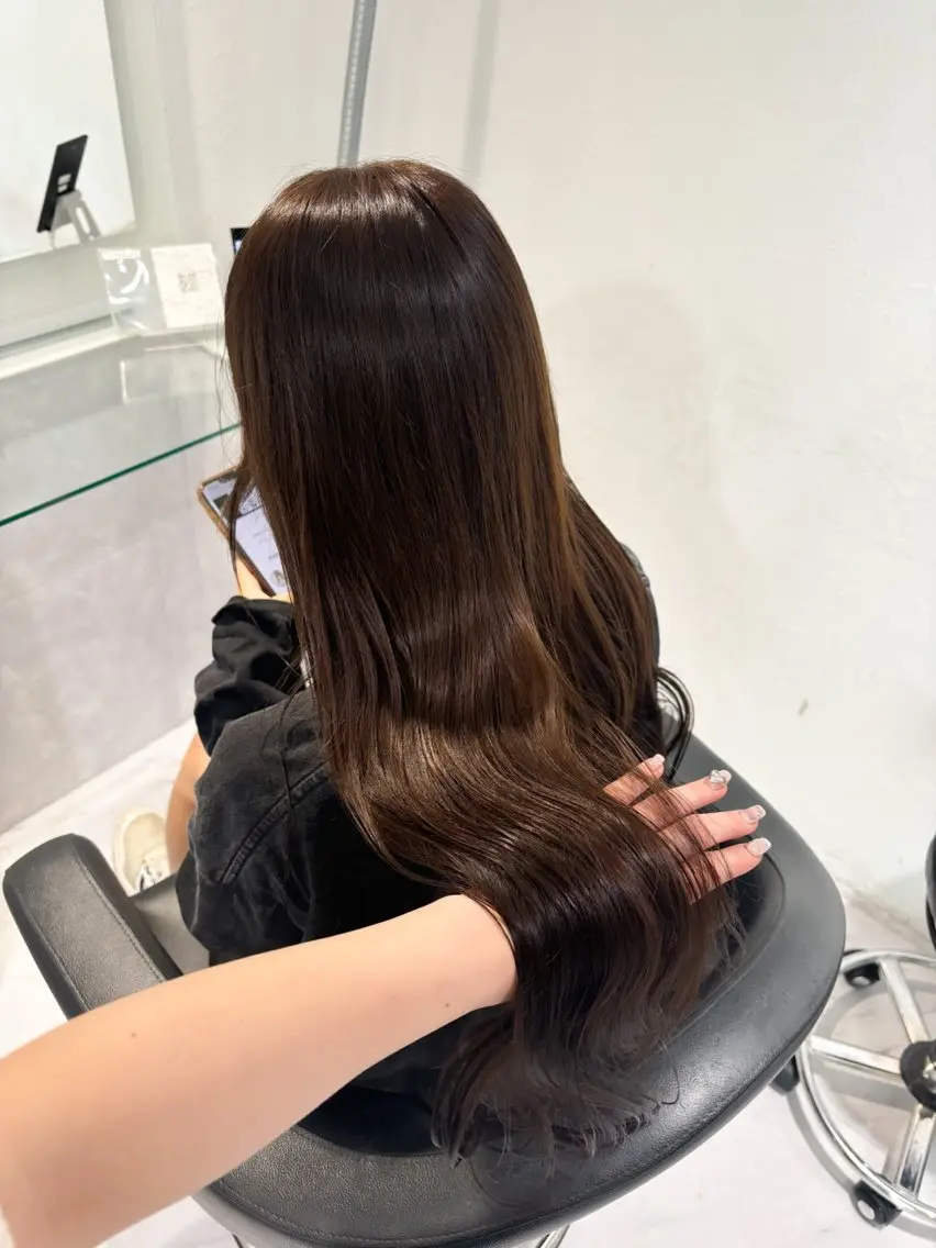 ロング カラー ヘアカラー トリートメント 髪質改善🩰透明感カ ラー🎀hinanoのヘアスタイル