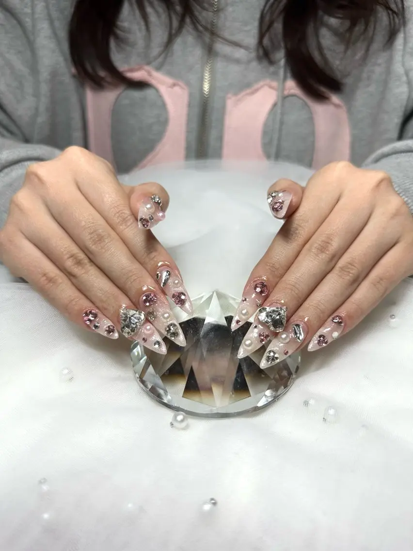 ネイル ピンク ハンドネイル pikarin nailsのネイルデザイン