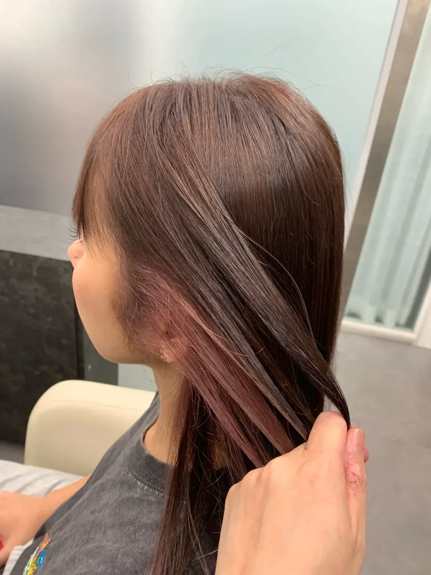 カラー インナーカラー ヘアカラー ハイトーン /愛子のヘアスタイル