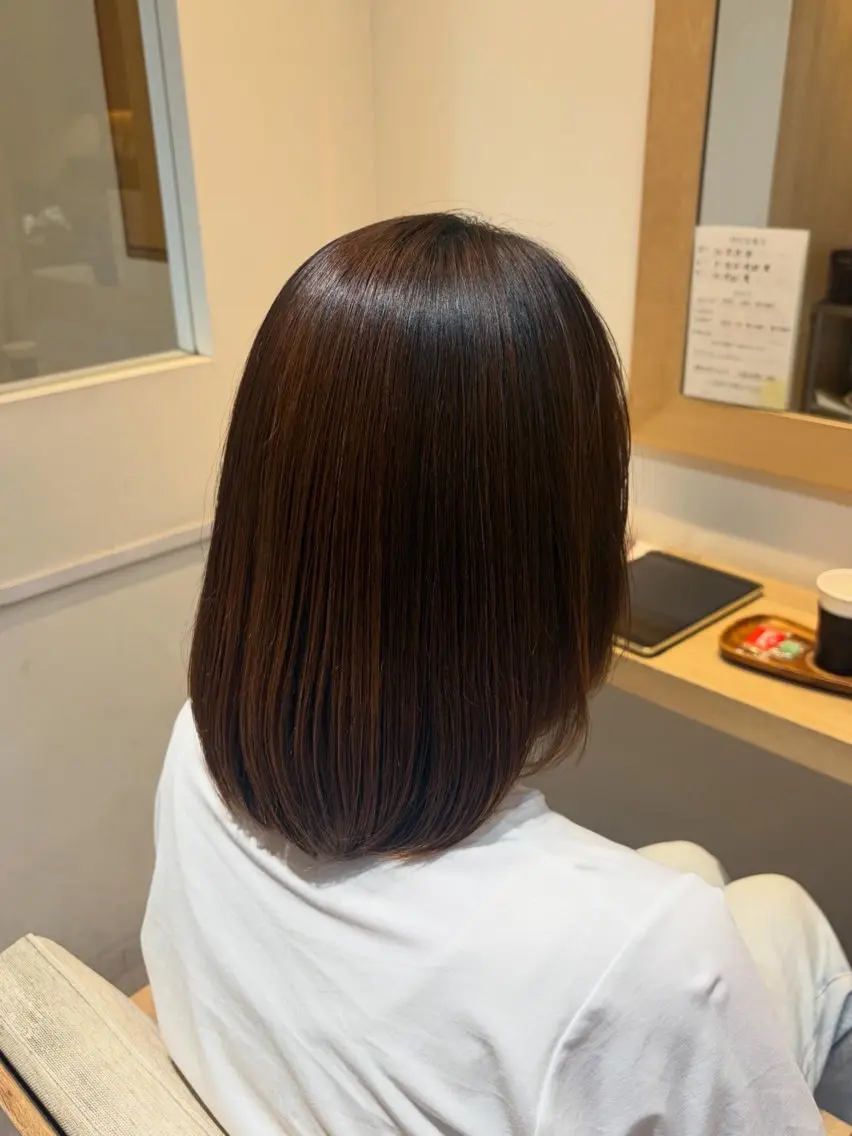 ミディアム レディースカット モデル募集中/田中楓のヘアスタイル