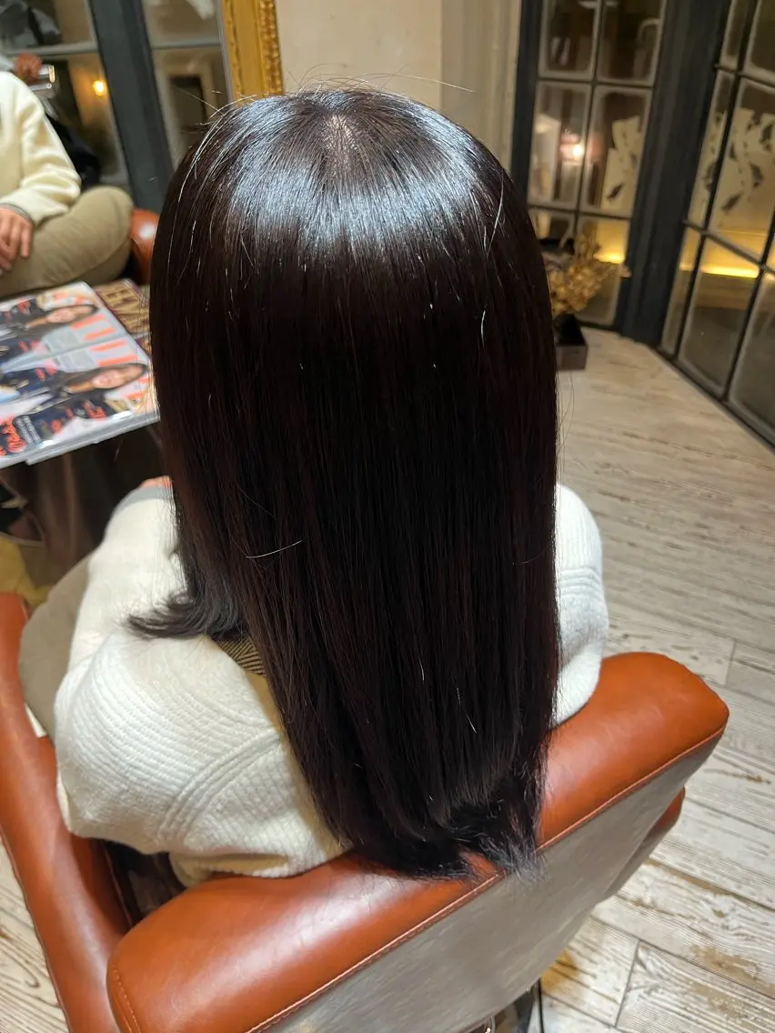 ロング カラー 美濃 咲穂のヘアスタイル