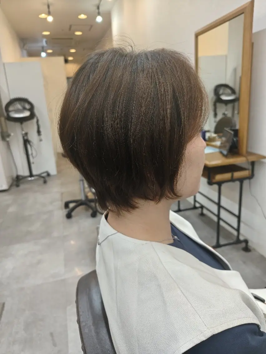 ショート ボブ くびれヘア ショートヘア 澤田 あきのヘアスタイル