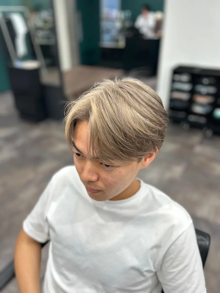 ミディアム カラー メンズ 🐠メンズ特化🐠 井上風冴のヘアスタイル