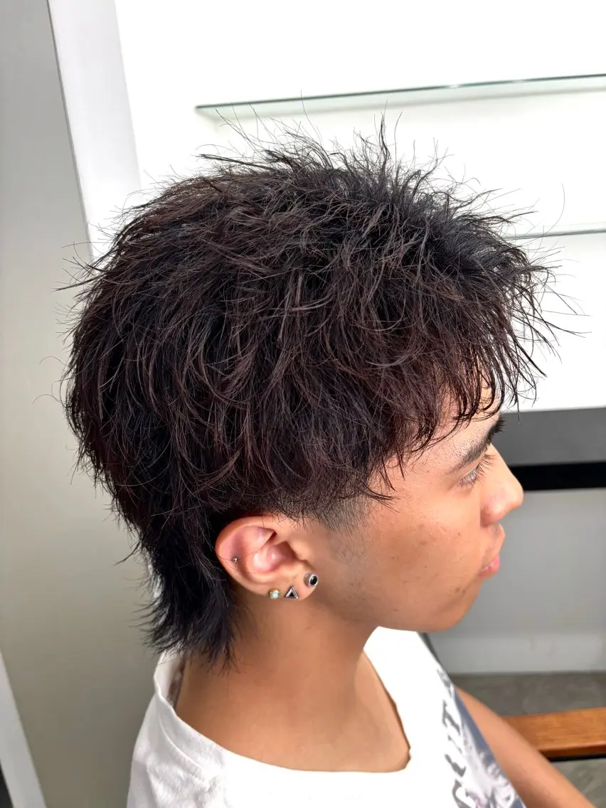 メンズヘアセットの写真