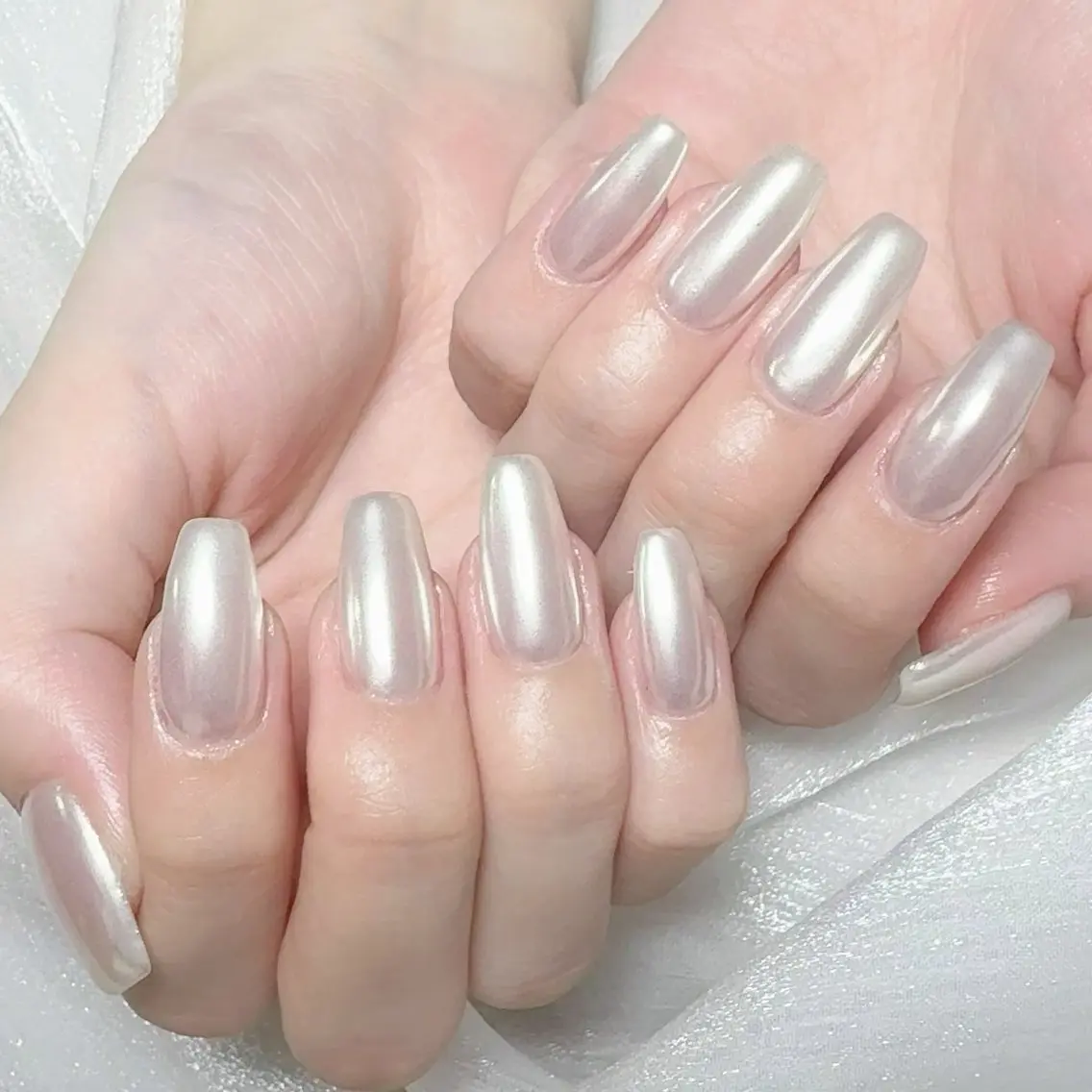 メンズ ネイル メンズ韓国風 アートネイル オーロラネイル ガーリー キラキラネイル ハンドネイル Nail salon 木にいるのネイルデザイン