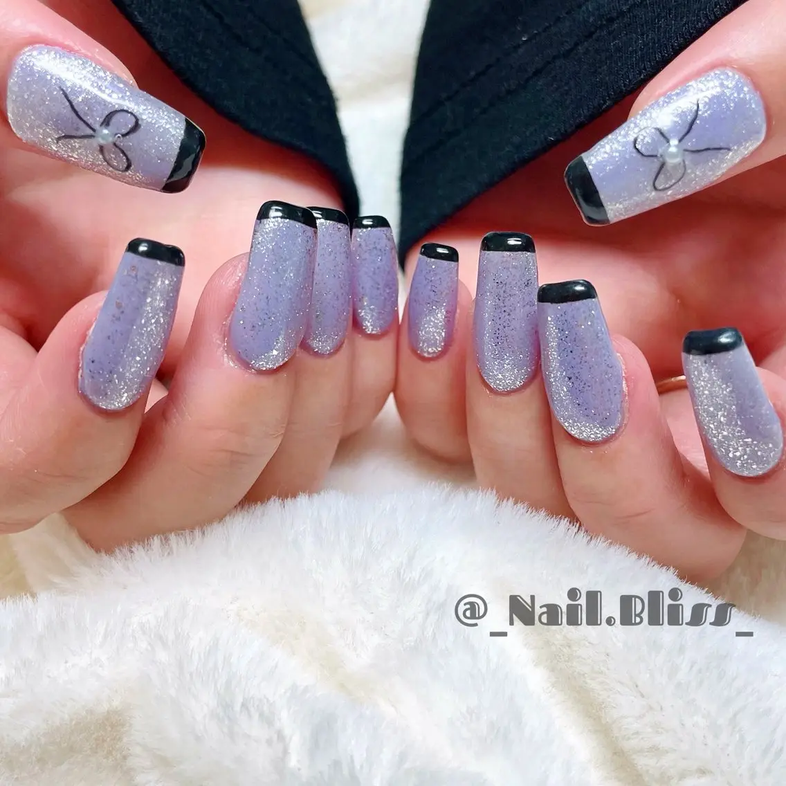 ネイル リボン ハンドネイル NAIL BLISSのネイルデザイン