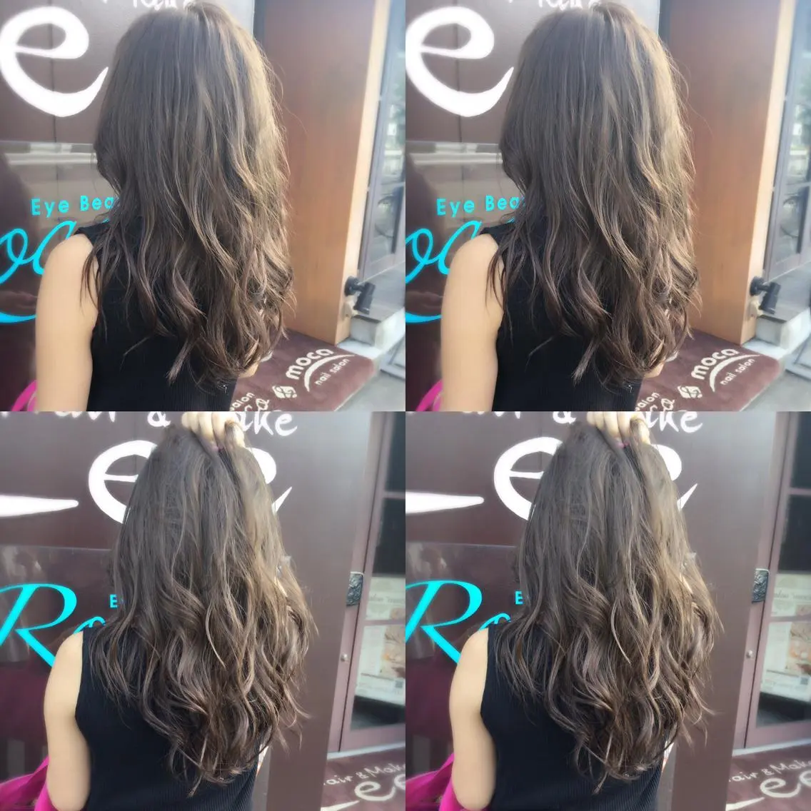 ミディアム セミロング ロング カラー パーマ ヘアアレンジ 髪質改善/縮毛矯正 心斎橋/池本有宏のヘアスタイル