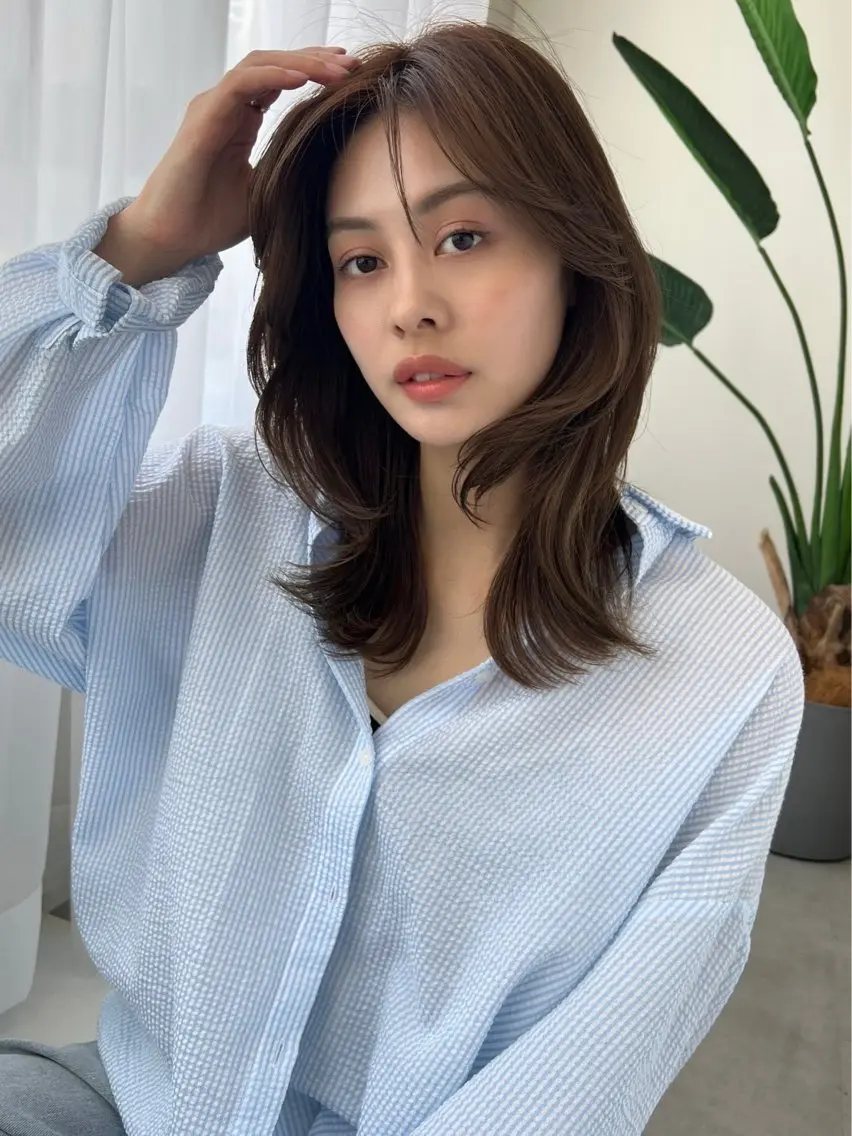 セミロング レイヤーカット 🫧SOYON non🫧のヘアスタイル