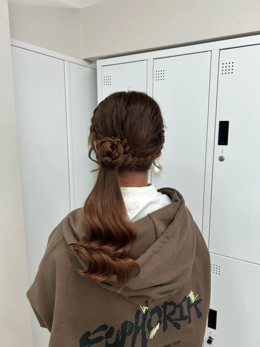 ヘアアレンジ ヘアセット アレンジ/エクステ✨ 推し/横浜🩵かのんのヘアスタイル