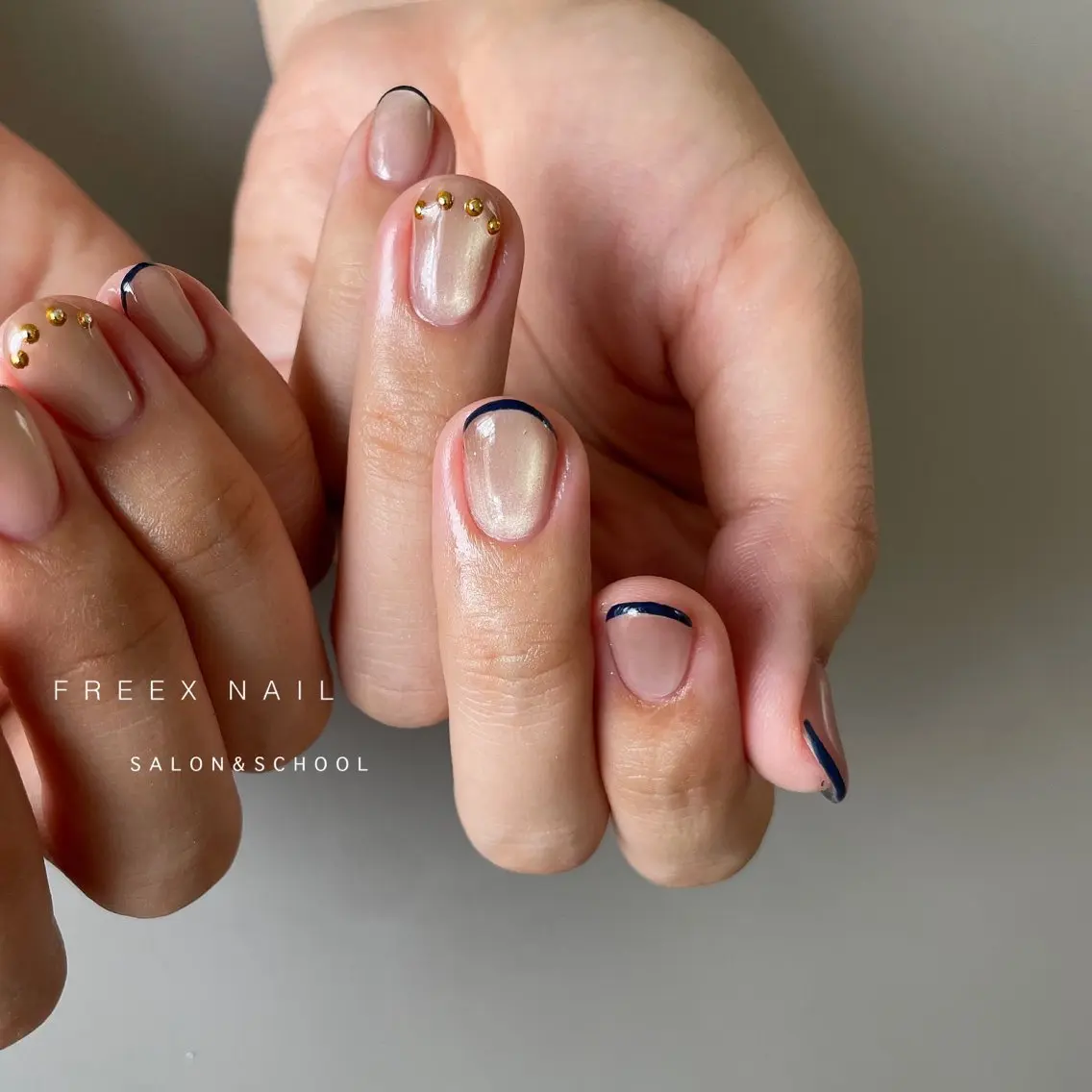 ネイル マグネットネイル ハンドネイル ハンドケア freex nail /ニュアンス/個性派のネイルデザイン