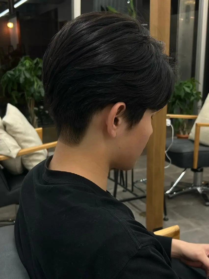 ショート momo🎀毛流れ パーマ/🚹限定のヘアスタイル