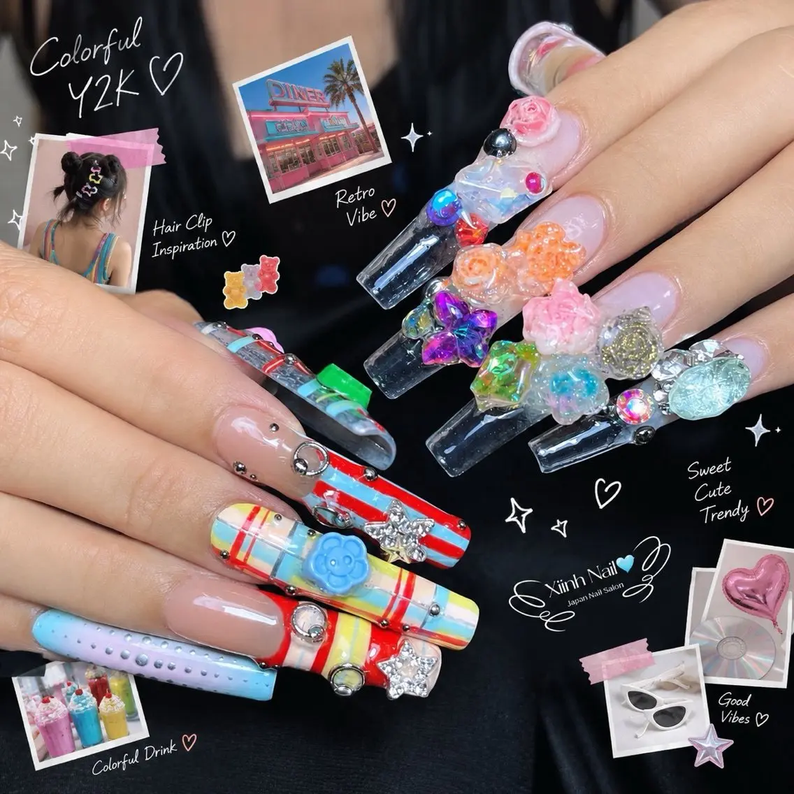 ネイル チークネイル 桜ネイル 長さ出し フットネイル ジェルネイル ハンドネイル XIINH NAIL SALONのネイルデザイン
