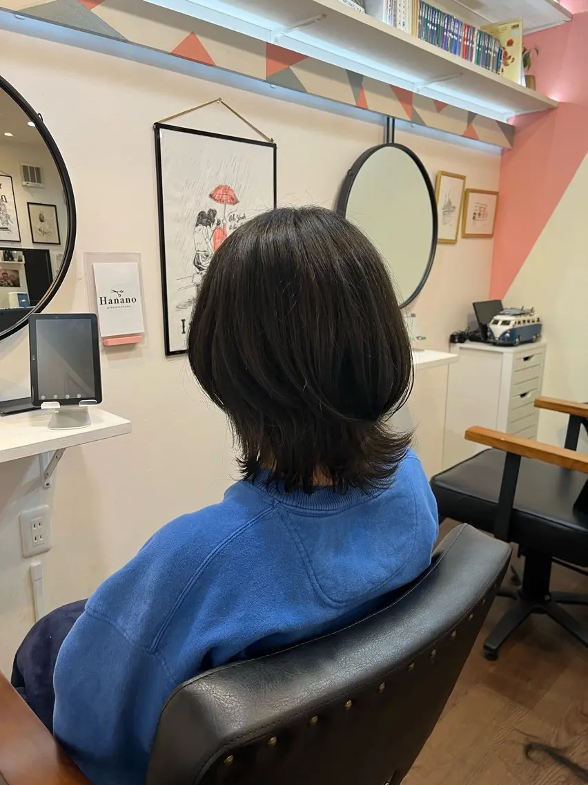 ミディアム カラー 黒澤 寛斗のヘアスタイル