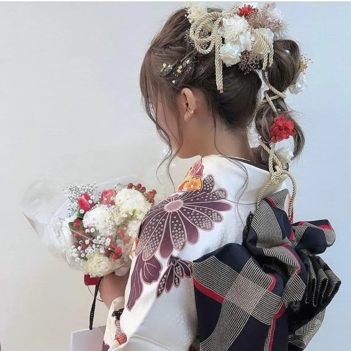 ロング 卒業式のヘアスタイル 学生 韓国風ヘア ロング 着付け 当日予約大歓迎💕/ Chisatoのその他イメージ