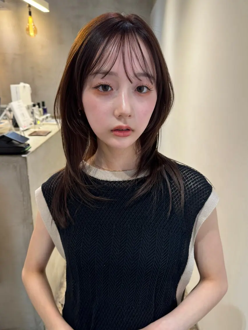 【全員】縮毛矯正+カット+トリートメントの写真