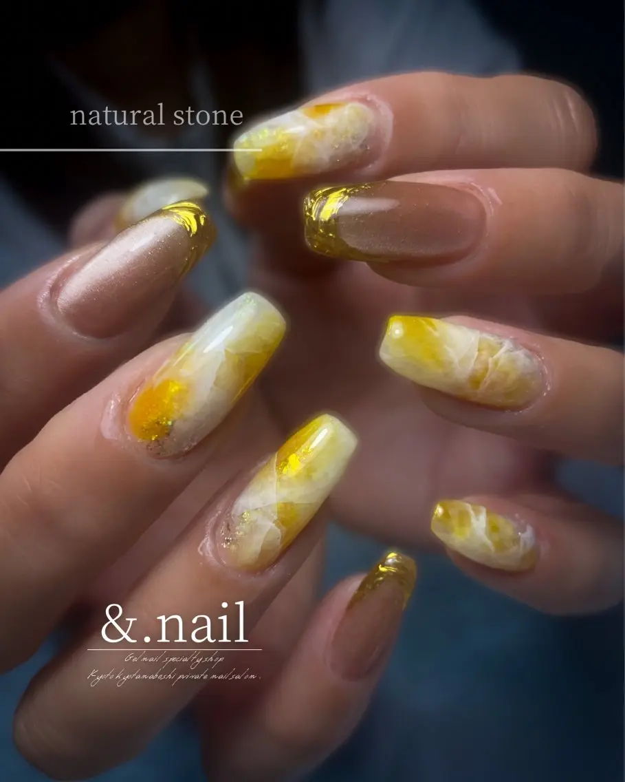 ネイル 春ネイル ハンドネイル &.nail/ ニュアンス/持込み可のネイルデザイン
