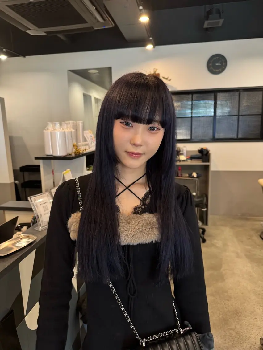 ロング カラー ブルーカラー ブルーラベンダー ラベンダーカラー ヘアカラー dog star 関 海斗のヘアスタイル