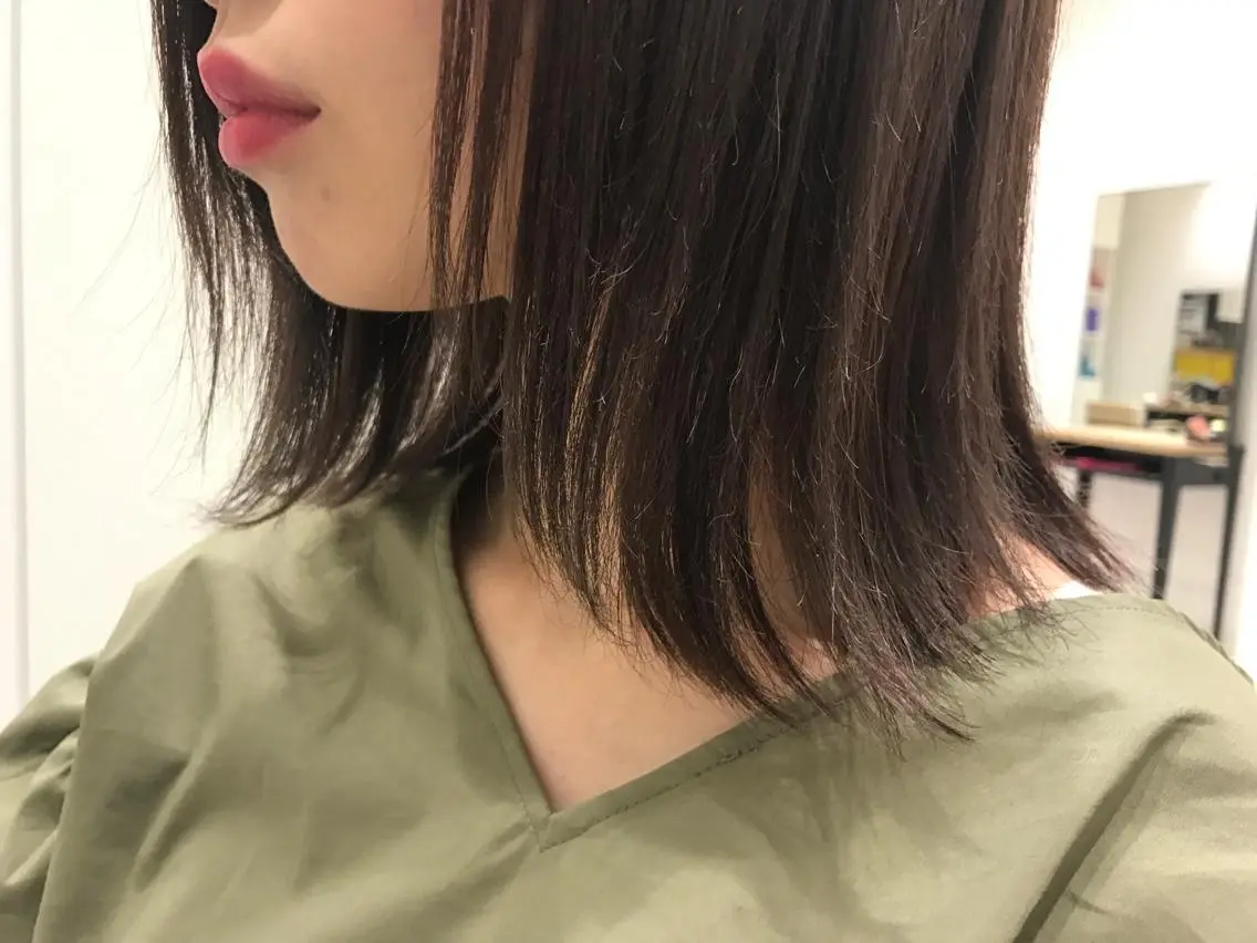 ミディアム カラー グレージュ カット トリートメント インナーエクステ渋谷 🦋KAJIのヘアスタイル