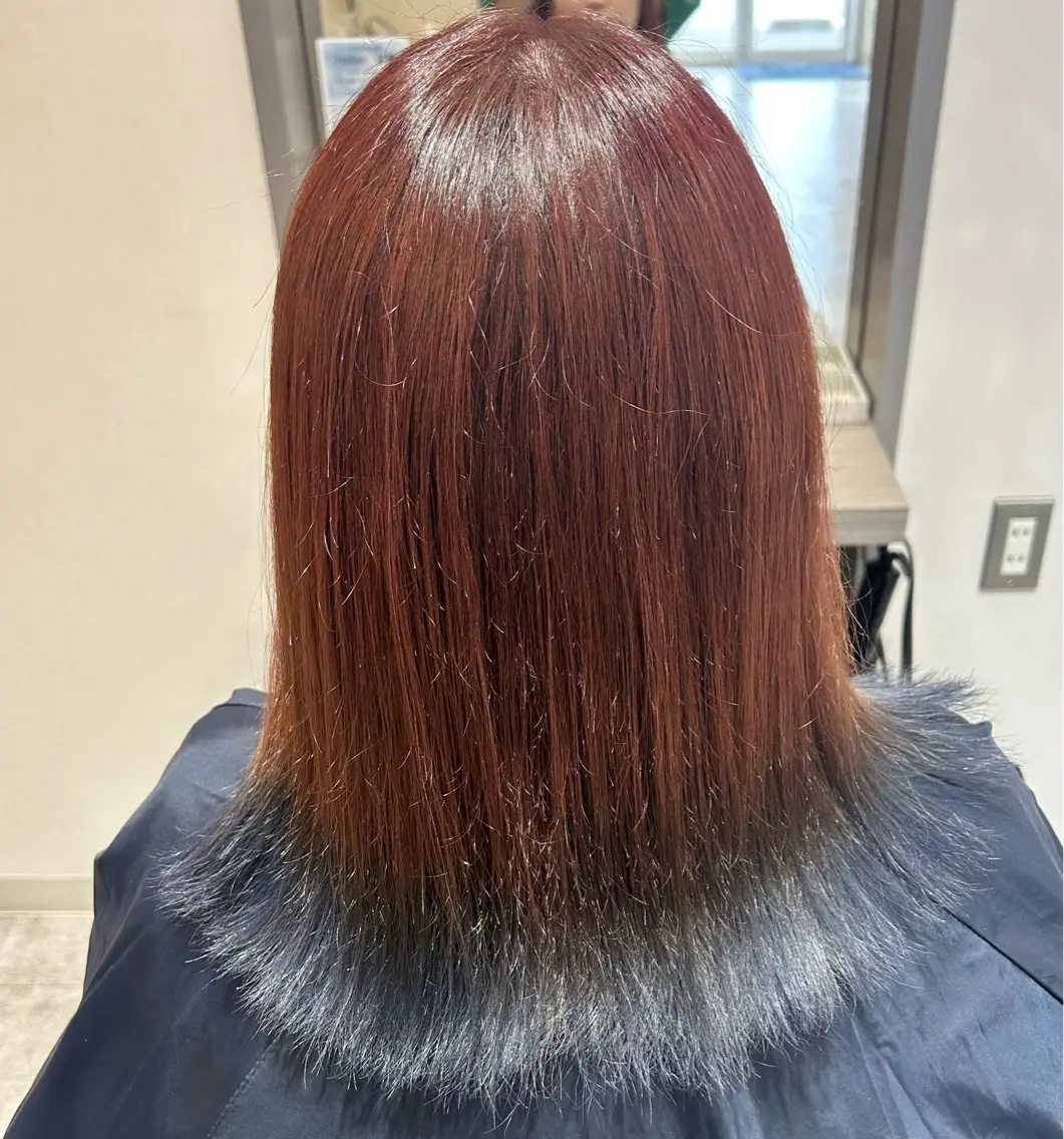 ミディアム カラー ヘアカラー 大西 葵のヘアスタイル