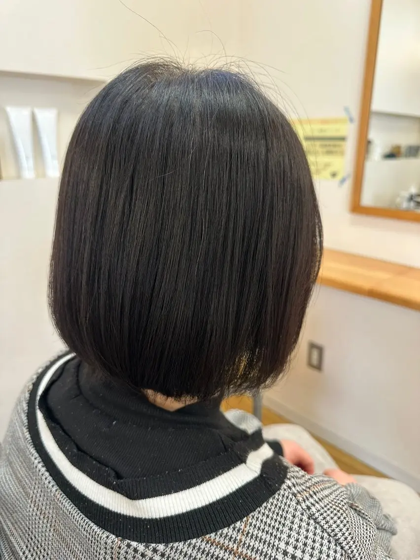柔らかボブ縮毛矯正(カット➕トリートメント込み)の写真