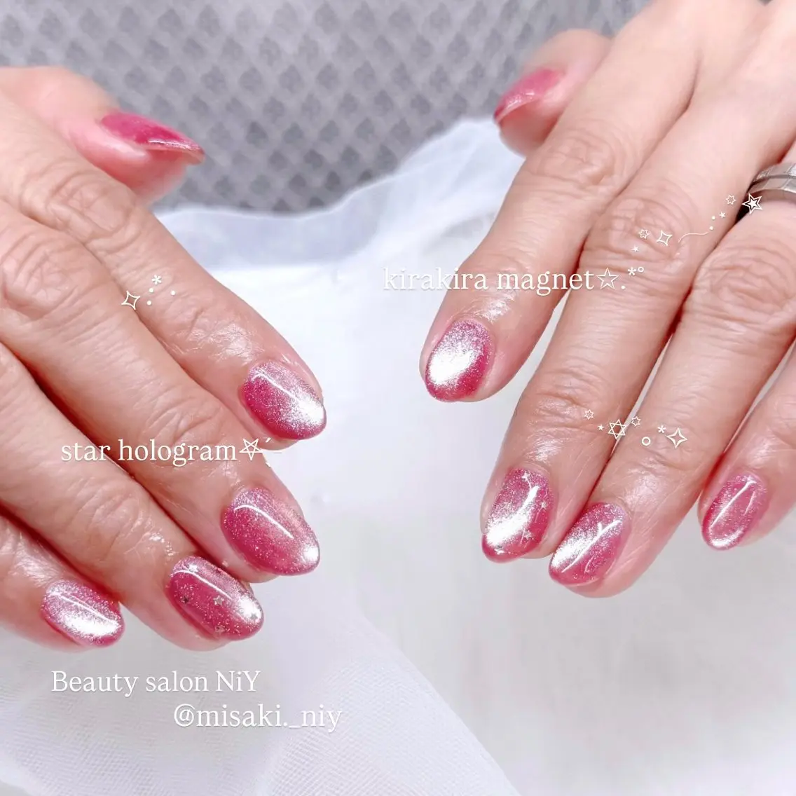 【オフなし】hand✧︎マグネット/フラッシュネイル✶⋆.˚ ¥6,800の写真