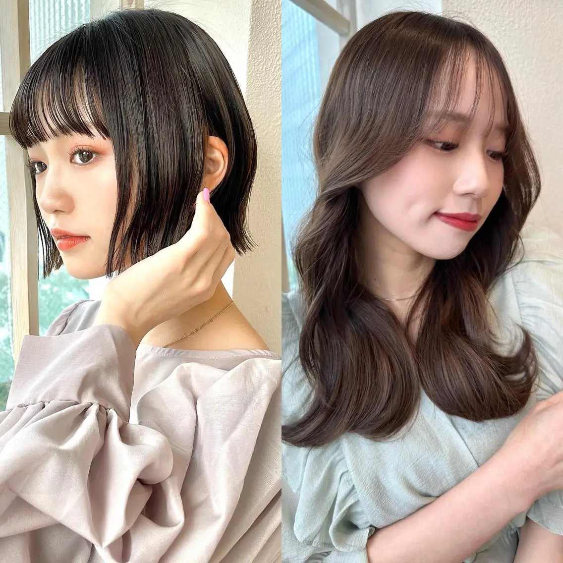 韓国式2wayバング顔周り🇰🇷+高級オージュアトリートメント💕︎の写真