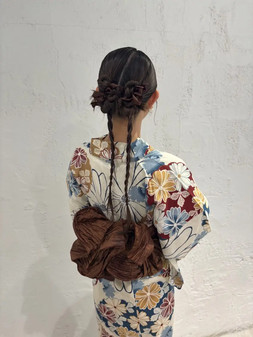 ヘアアレンジ 着物ヘア 浴衣 着付け サソウ ユリエ🥥のヘアスタイル