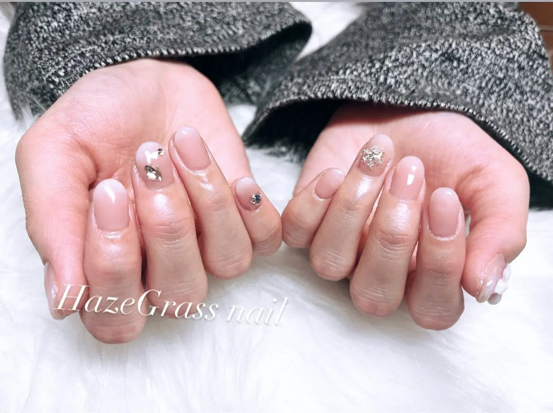 ショート ハンドネイル HazeGrass NAILのネイルデザイン