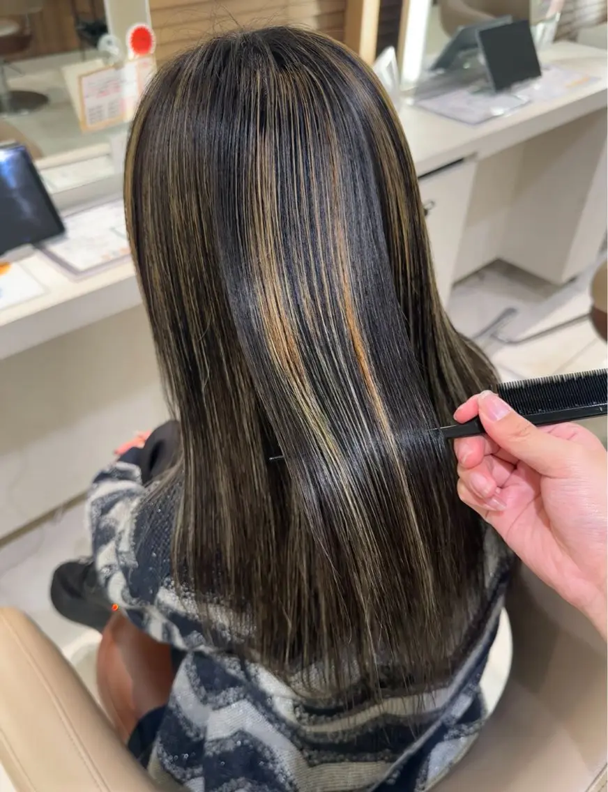 ロング カラー 透明感カラー 北島亜弥/髪質改善 /カラーのヘアスタイル