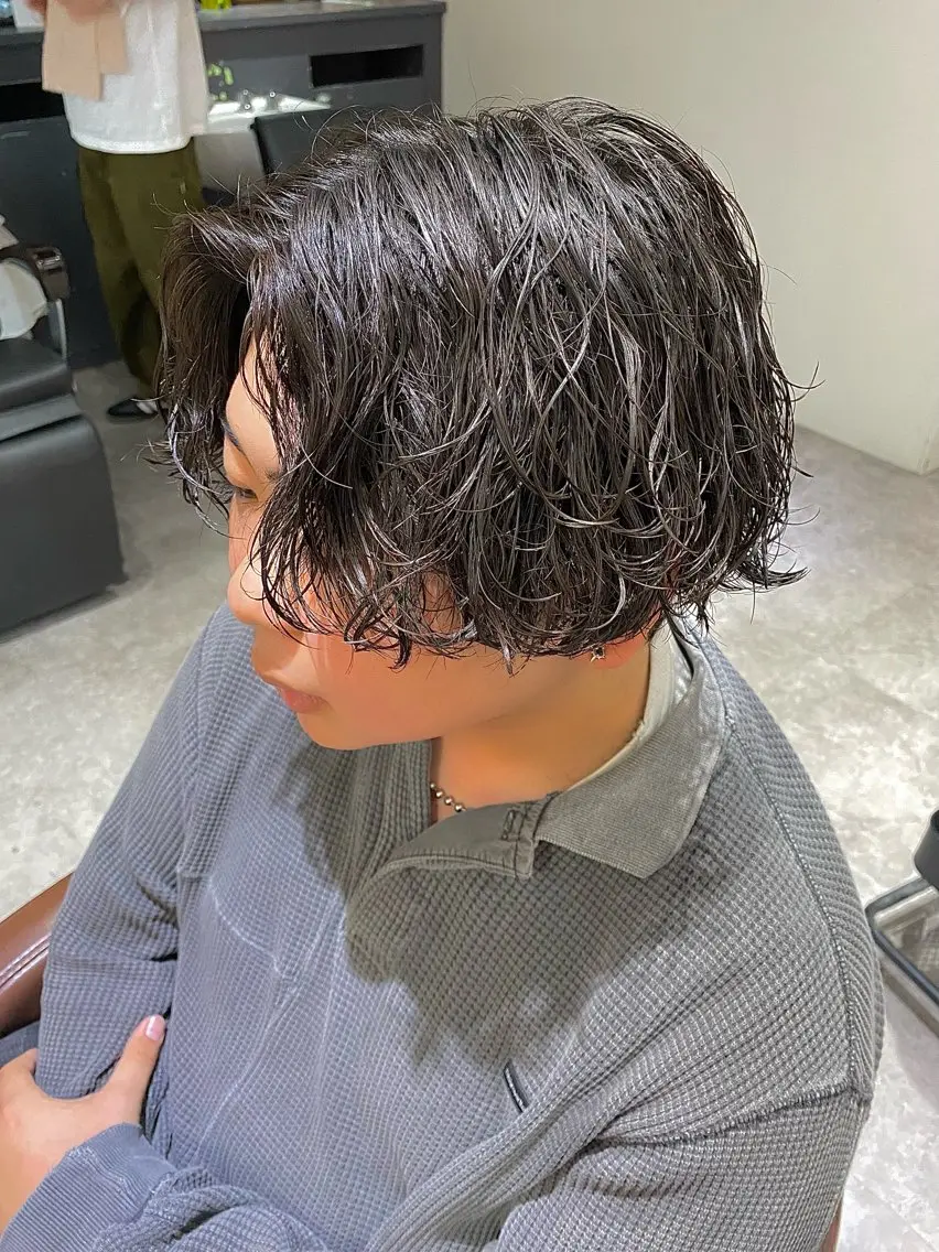 【4回目から】メンズカット+パーマ(シャンプーブロー込🚿)の写真