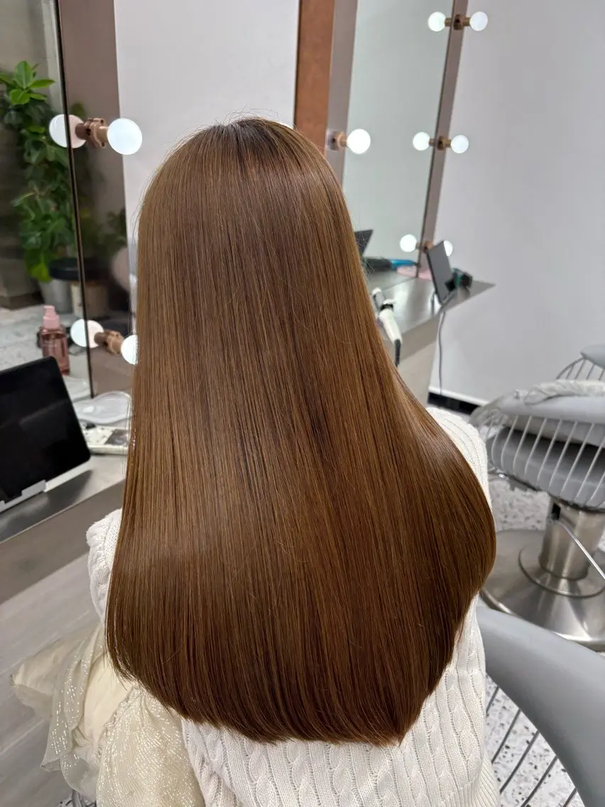 ロング カット ヘアカラー トリートメント 🎀ダブルカラー/ 透明感カラー/翼🎀のヘアスタイル