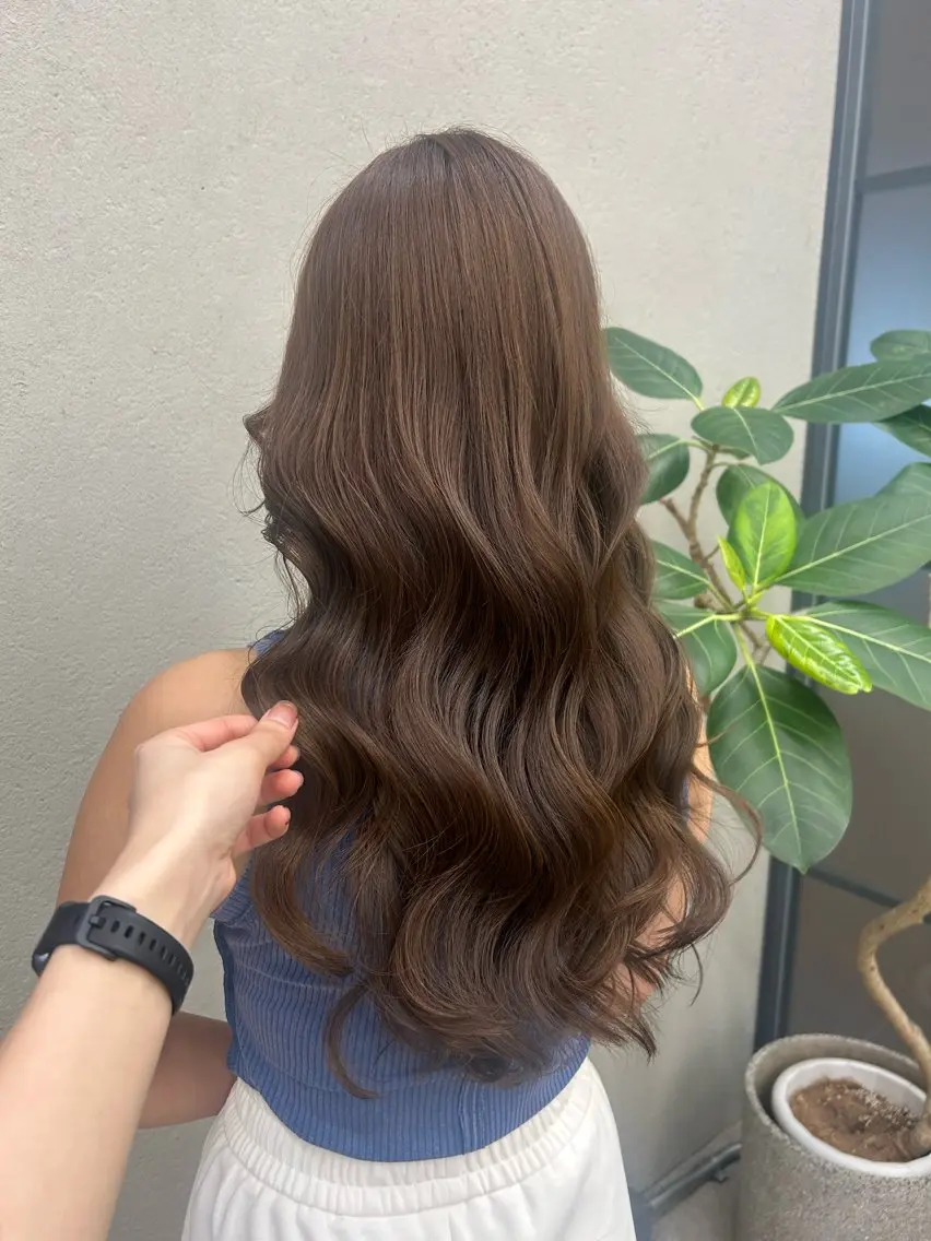 ロング ツヤカラー🧸💫 のりかのヘアスタイル
