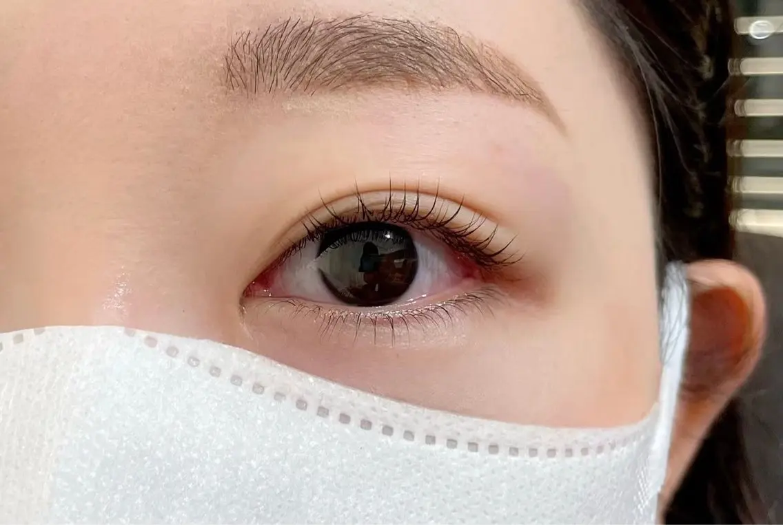 マツエク・マツパ 一重×まつ毛パーマ 久羽 奈摘のマツエク・マツパデザイン