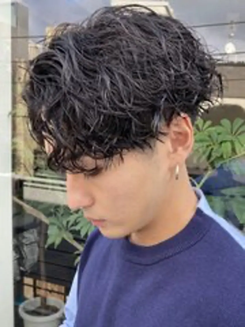 パーマ メンズ メンズパーマ スパイラルパーマ カット🔥パーマ特化 fifthりょう🔥のヘアスタイル