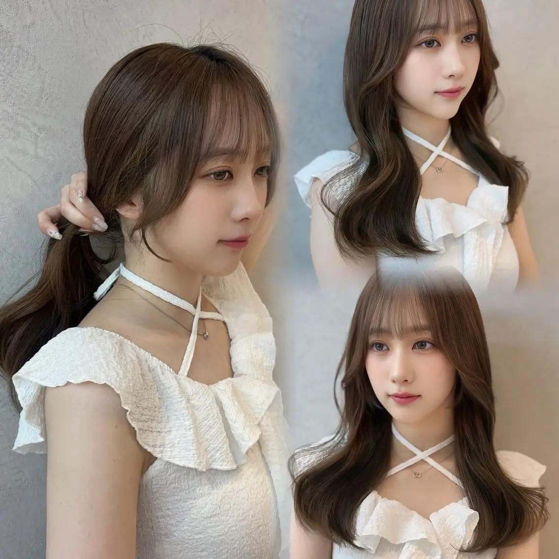 🌸うる艶カラー&盛れる小顔顔周りcut🌸の写真