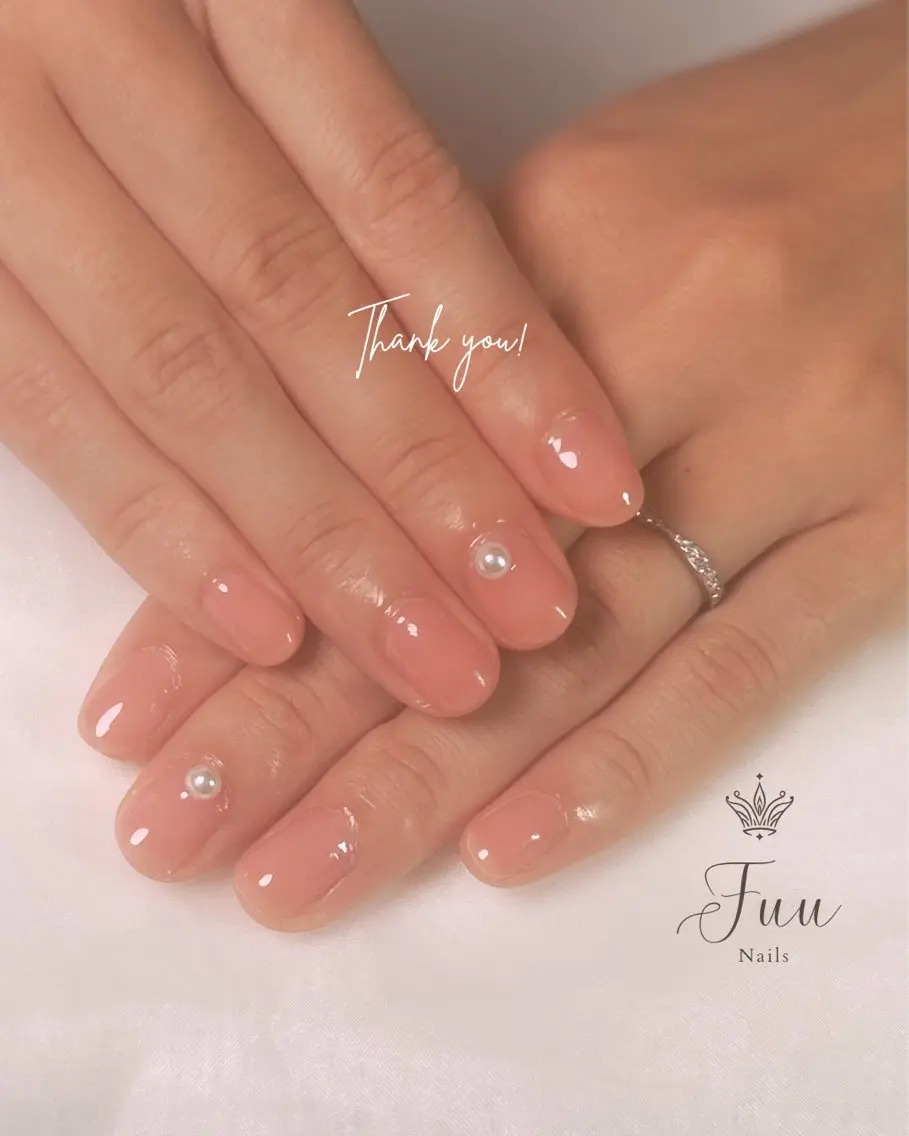 ネイル オフィスネイル ワンカラーネイル シンプルネイル 犬のいるネイルサロン Fuu nailsのネイルデザイン
